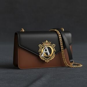 Elegant Black and Brown Women's Bag